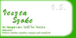 veszta szoke business card